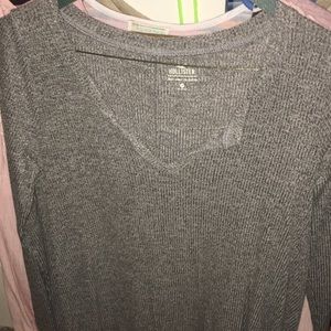 grey v neck